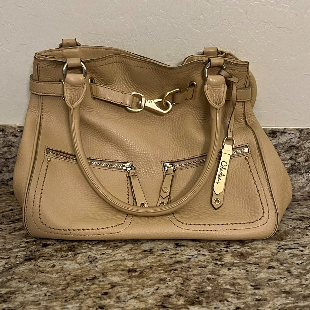 Cole Haan tan leather shoulder bag